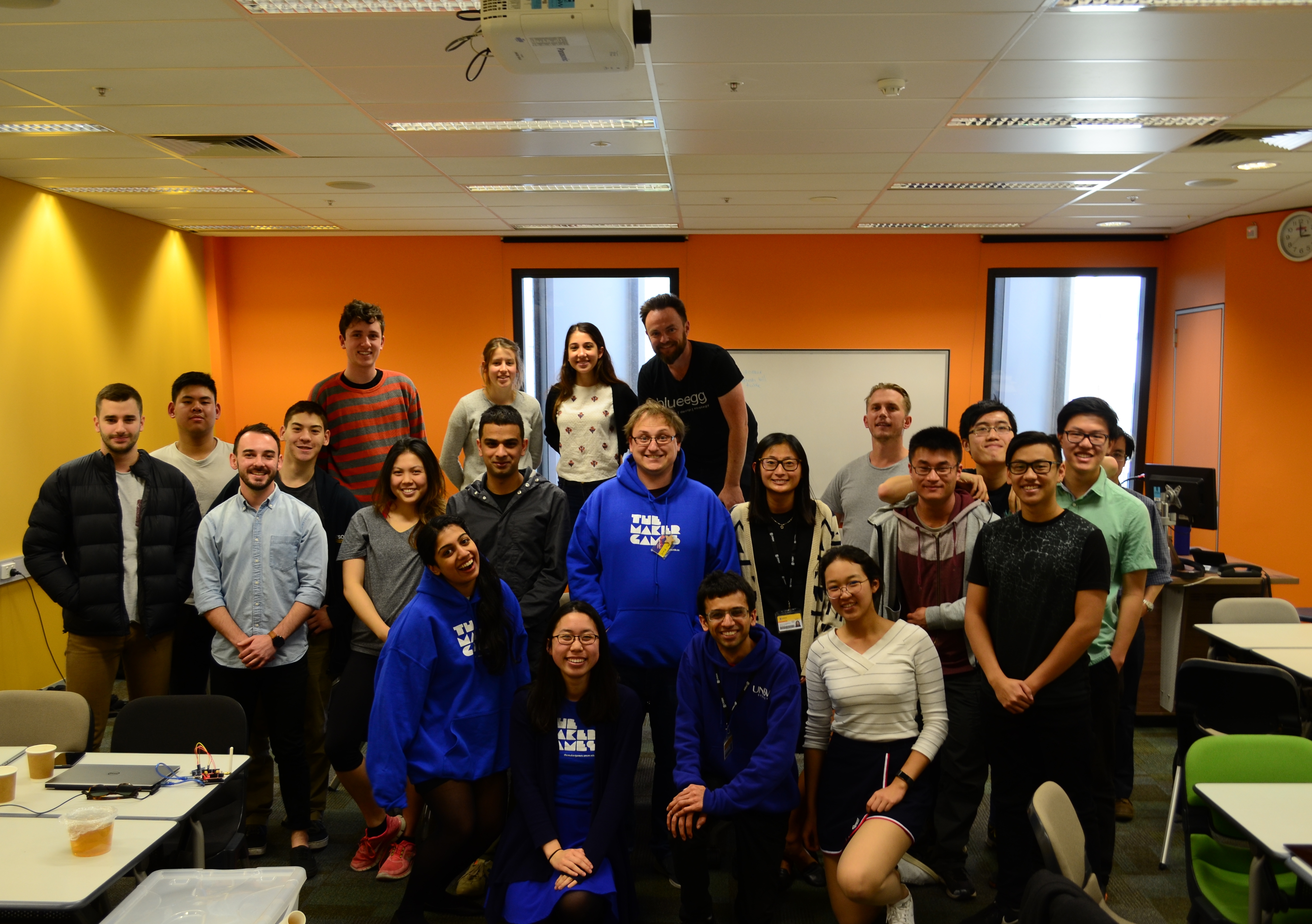 Some of the student teams taking part in UNSW&#039;s Maker Games at a hackathon earlier this month.