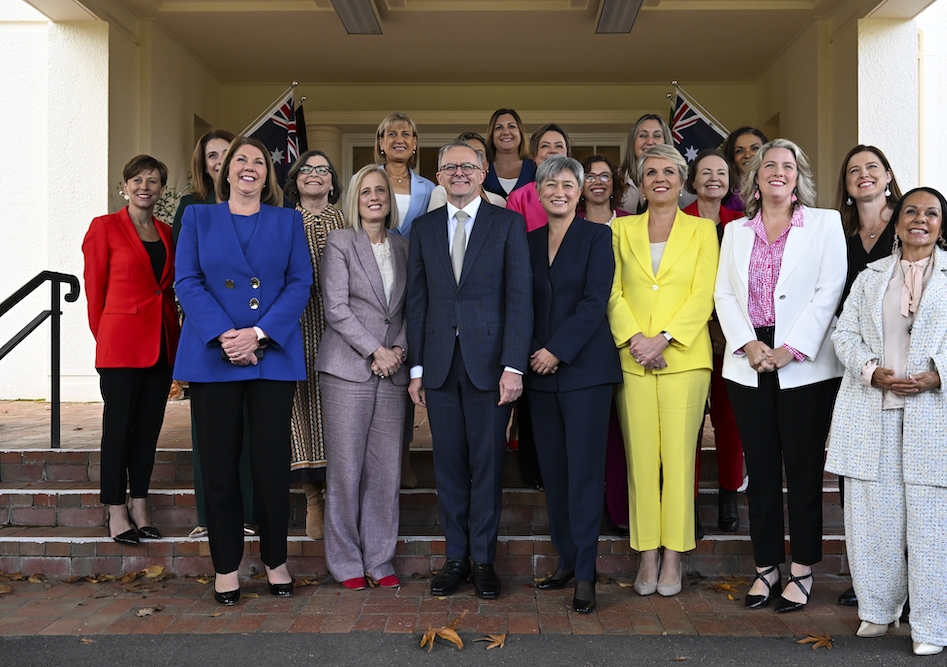 Women comprise ten of 23 new cabinet ministers, many from diverse race, ethnic and religious backgrounds. Photo: Luka Coch/AAP.