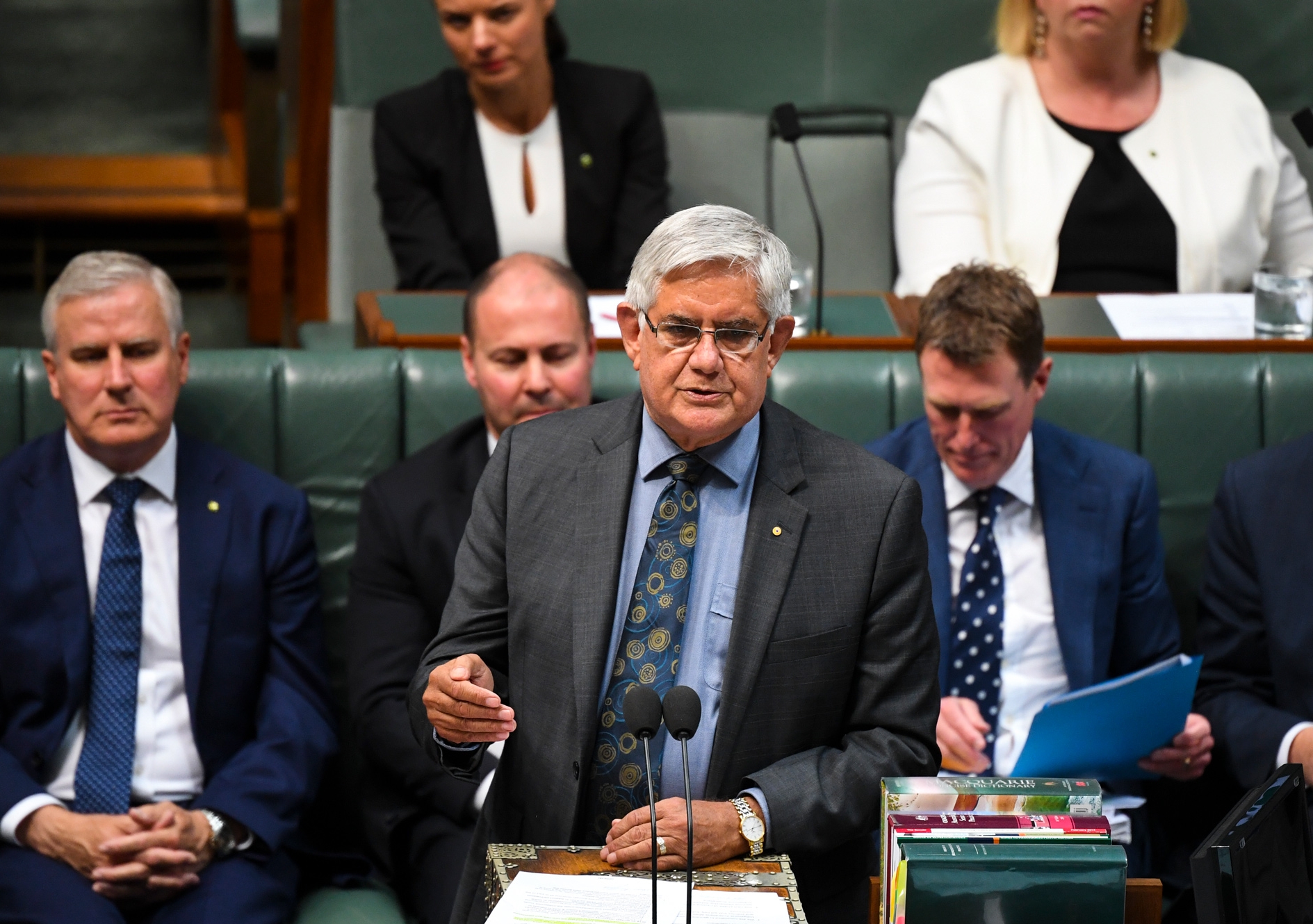 Public submissions to the Indigenous Voice Co-design Process also reveal that people do not want an Indigenous Voice to Parliament legislated. Photo: Australian Indigenous Affairs Minister Ken Wyatt speaks during House of Representatives Question Time at Parliament House. Lukas Coch/AAP
