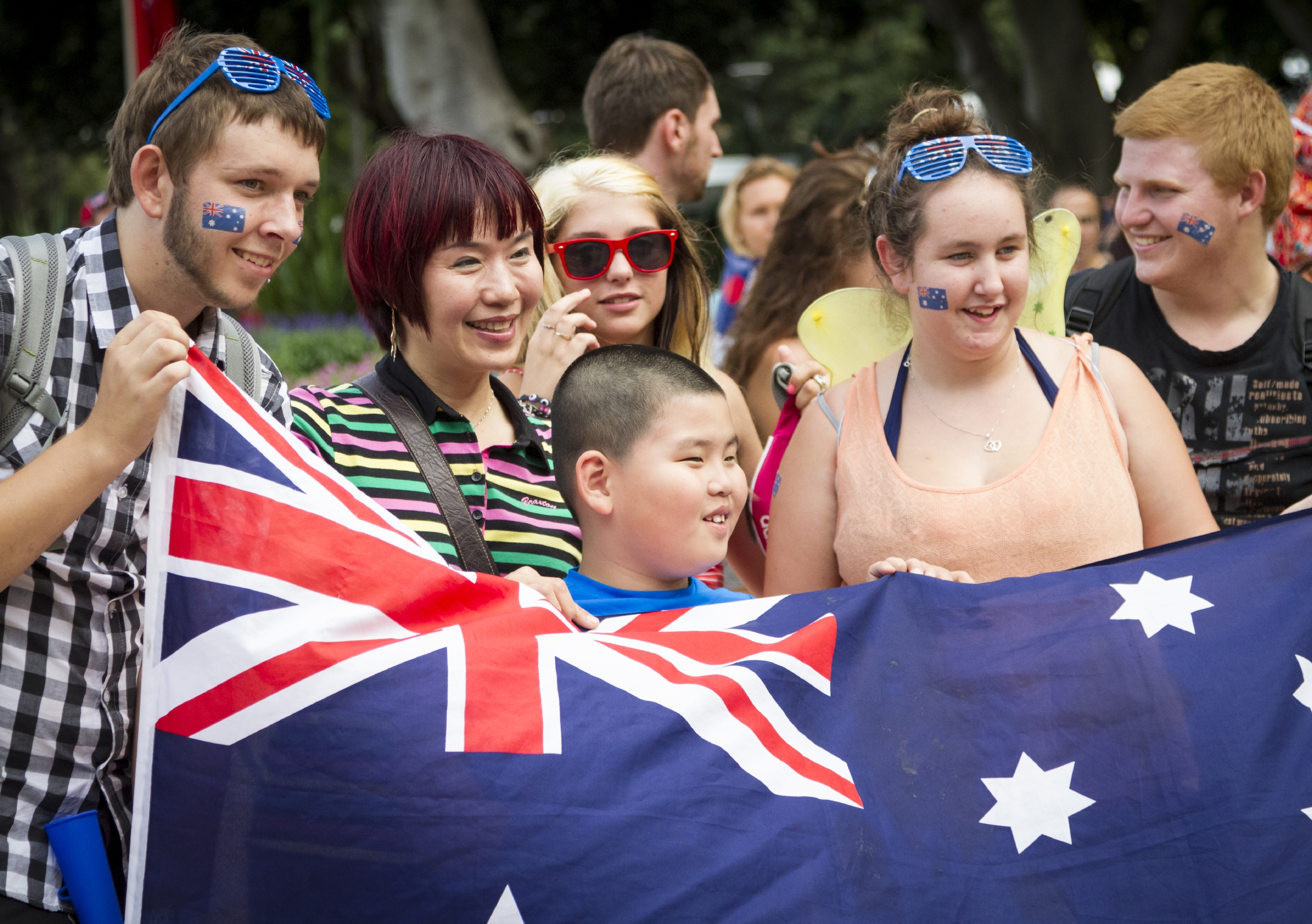 Australia Day celebrations in Hyde park, Sydney. Photo: iStock