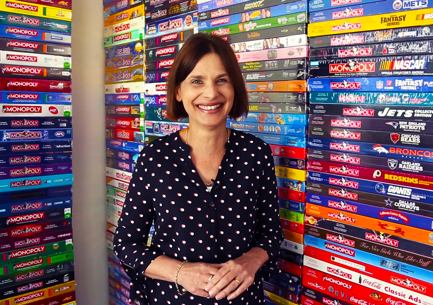All aboard: collector Sonia Williams says she has played Monopoly only about three times in the last 10 years.