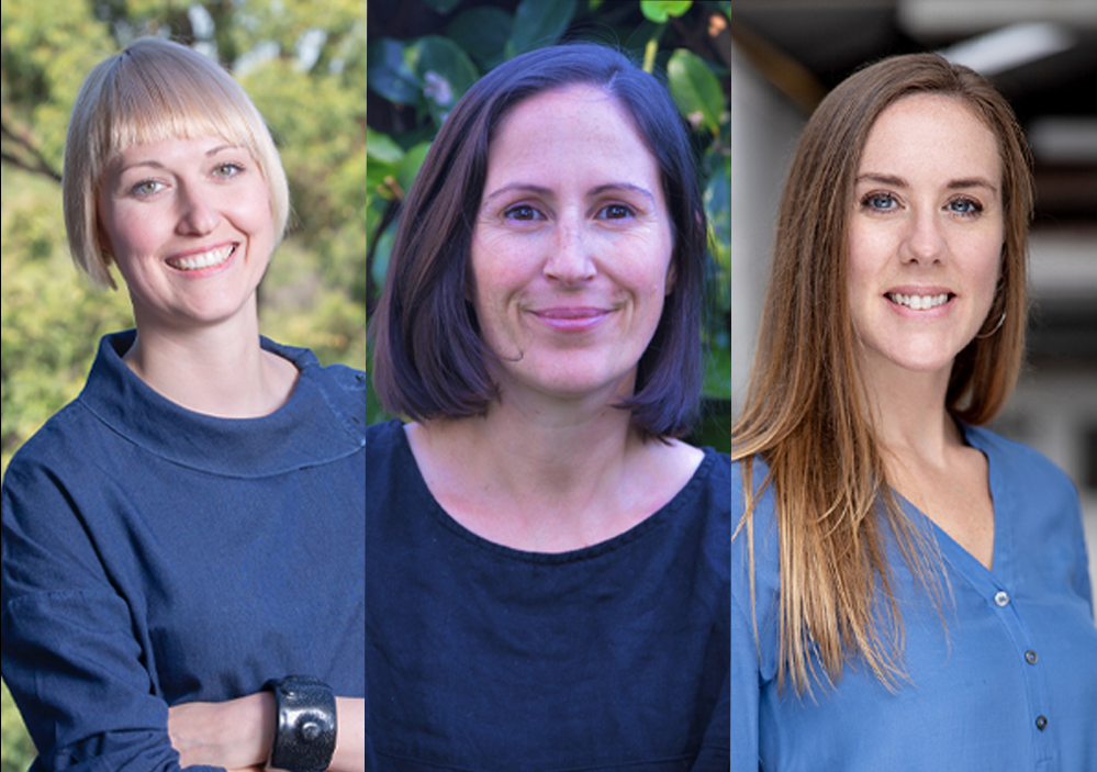 UNSW Paul Bourke Award winners (from left to right): Dr Kari Lancaster, Dr Michelle Tye and Dr Sarah Walker.