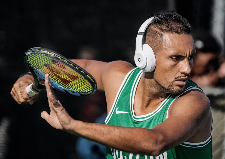 Tennis professionals like Nick Kyrgios share similar personality traits to peers and rivals in tennis, but these traits are entirely different to those in other professions such as technology or science. Image from Shutterstock