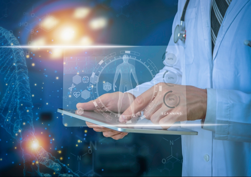 AI and machine learning systems could be used in the future to make predictions on specific health outcomes for individuals based on medical data collected from large populations. Image from Shutterstock