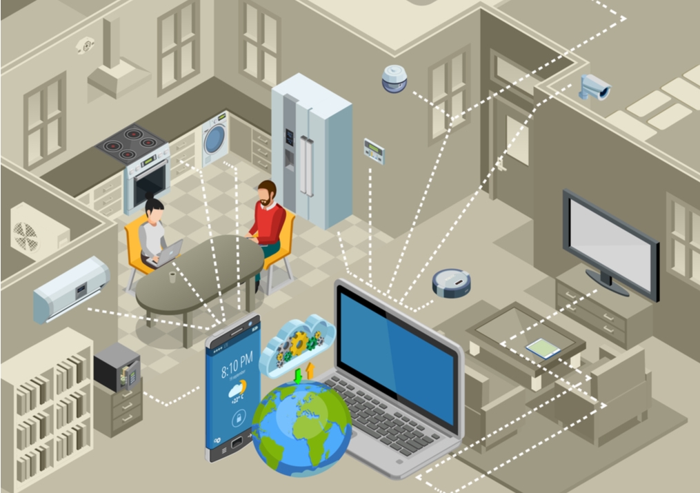 More and more objects and devices in the home are now connected to the internet, making them potentially at risk of being hacked. Image from Shutterstock