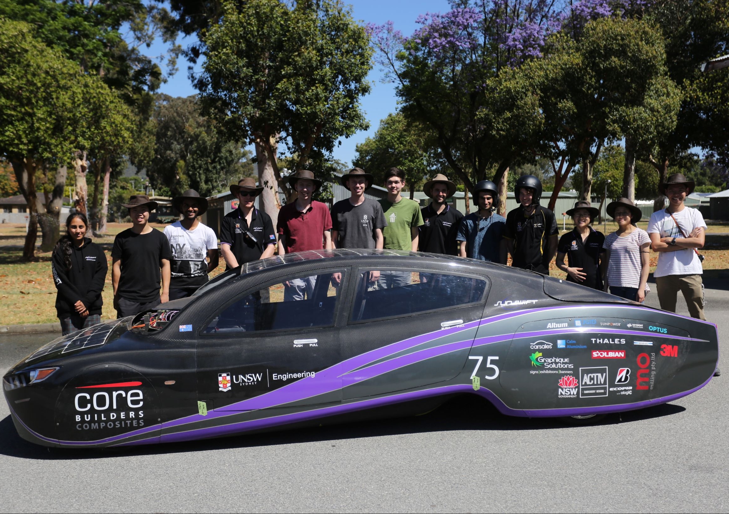 The Sunswift team and Violet plan to start their record attempt on Saturday.