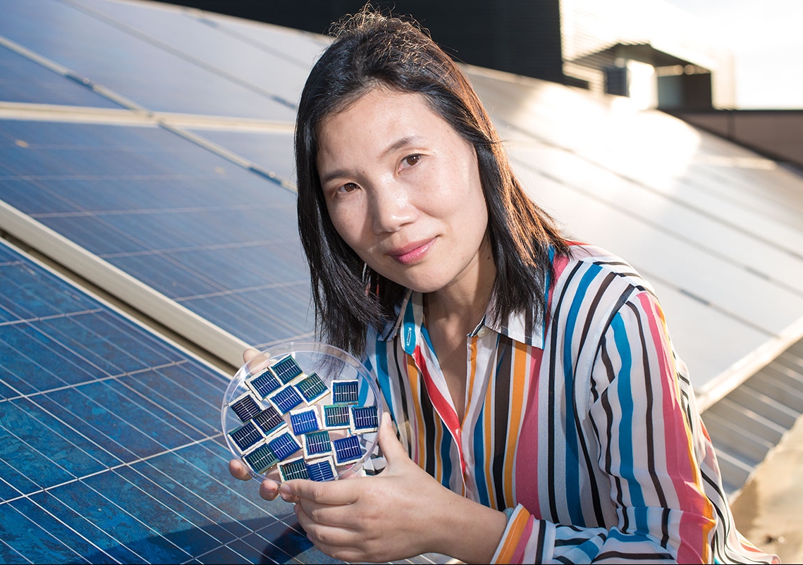 Scientia Associate Professor Xiaojing Hao has been recognised for her pioneering work in thin-film photovoltaics.